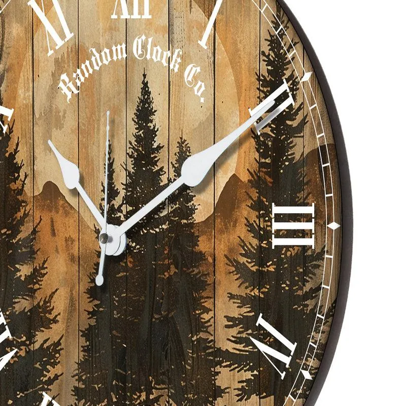 Panta Rhei Analog Wooden Wall Clock media 6