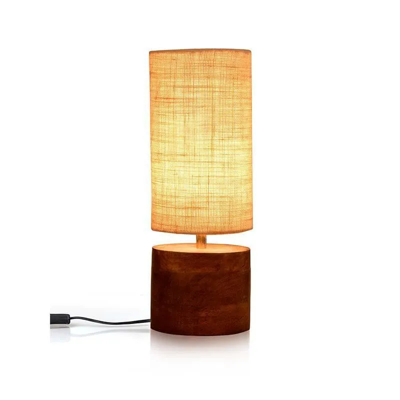 Magic Rustic Fabric Table Lamp - Beige media 4