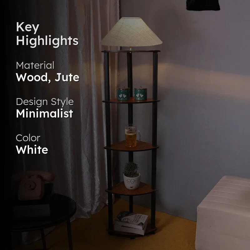 TriSilk Shelf Floral Lamp (White) media 2