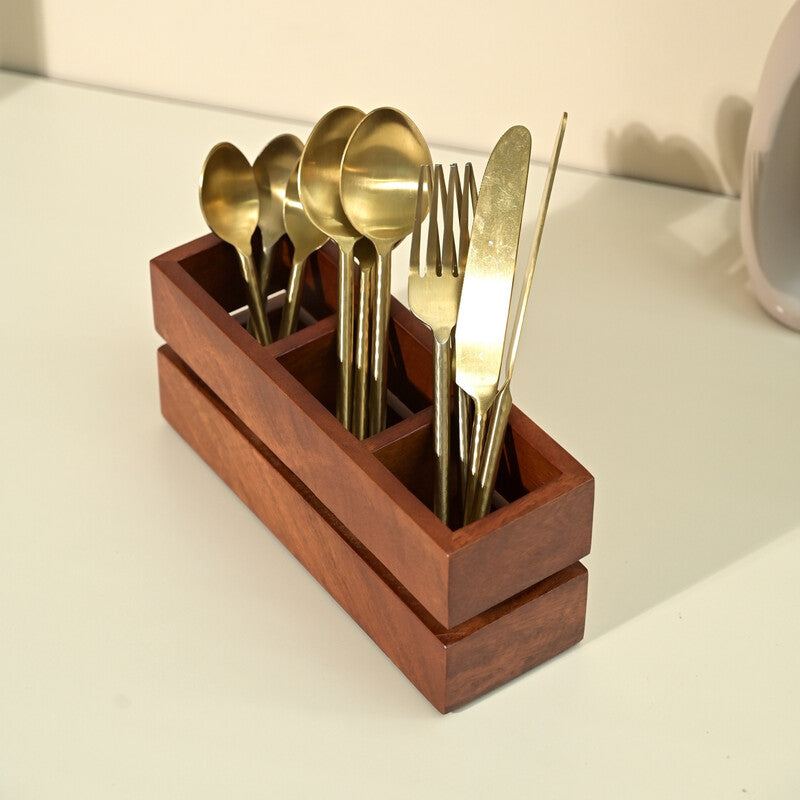 Zera Wooden Cutlery Holder image 15