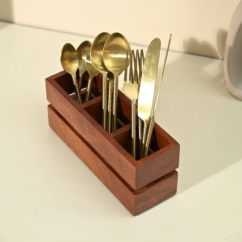 Zera Wooden Cutlery Holder media 15