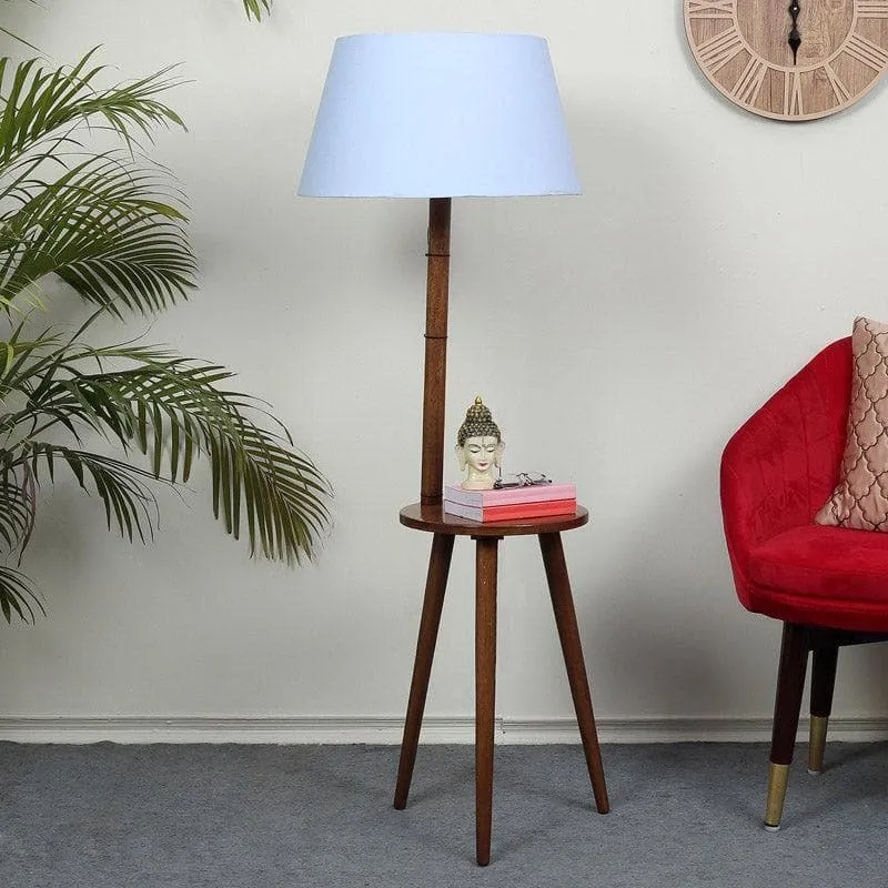 Rosa Miosa Floor Lamp With Shelf - Snow media 3