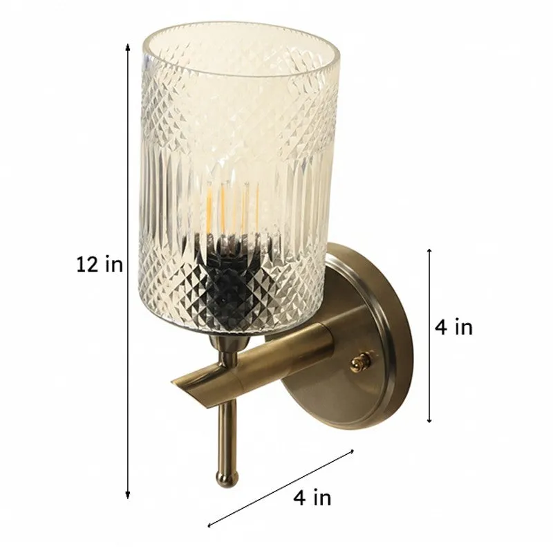 Beloria Elegant Glass Wall Lamp media 9