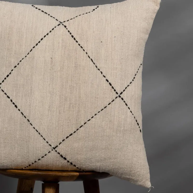 Thread Glyph IV Embroidered Cushion Cover media 3