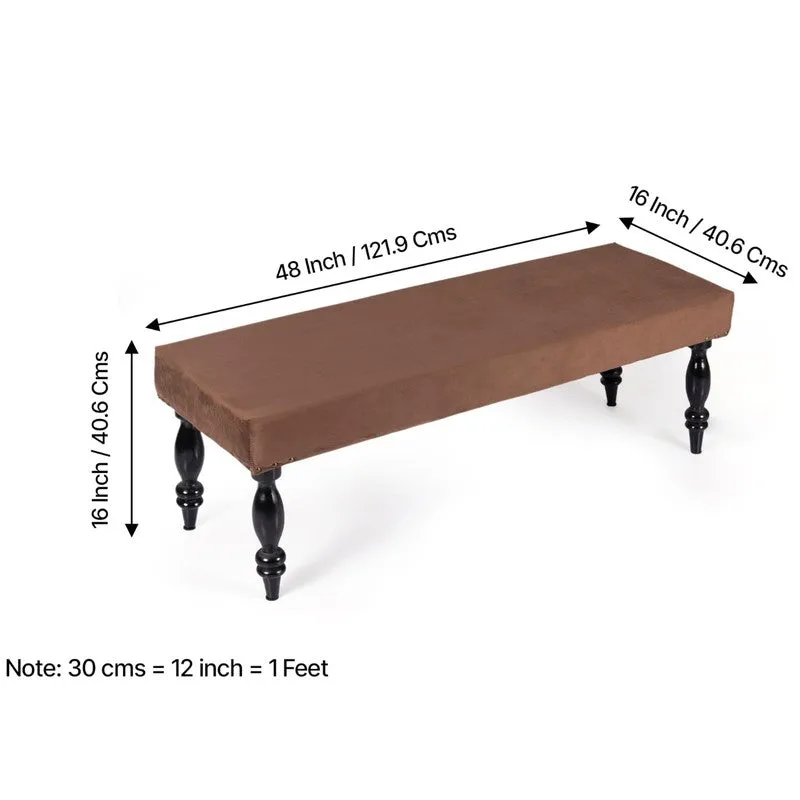 Bavro Sheesham Wooden Bench - Brown media 11