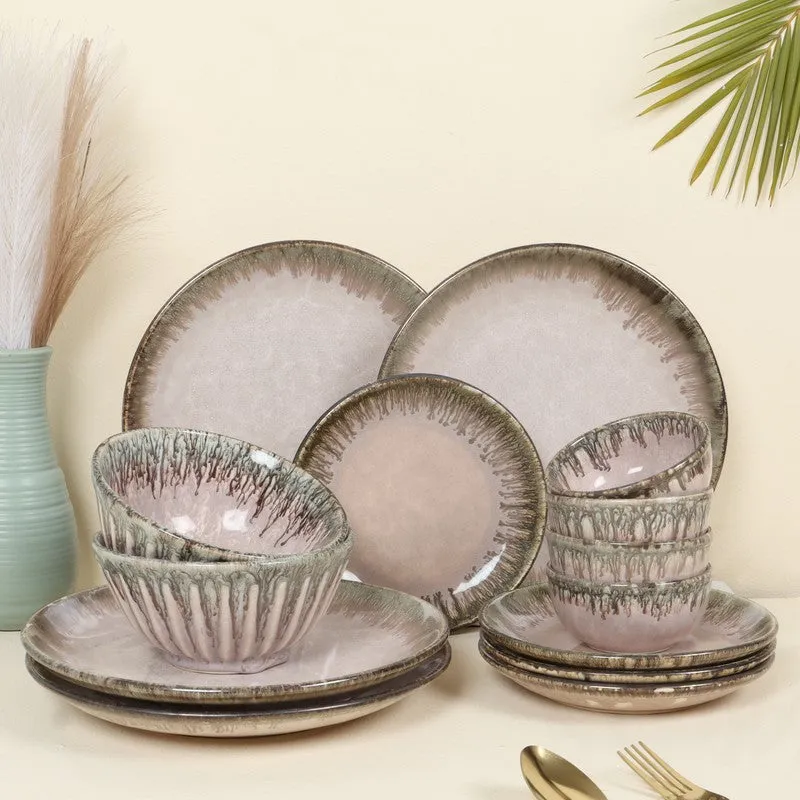 Serene Dineware Dinner Set (Pink) - 14 Piece Set media 1
