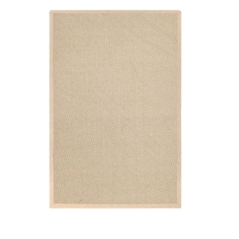 Saral Home TerraTread Anti-Slip Jute Cotton Area Rug - Beige media 1