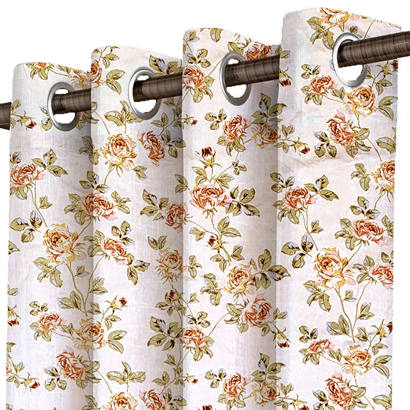 Giselle Floral Cotton Curtain - Set Of Two media 5