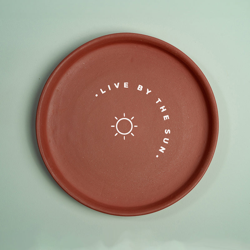 Sun & Moon Terracotta Wall Plate - Set Of Two media 5