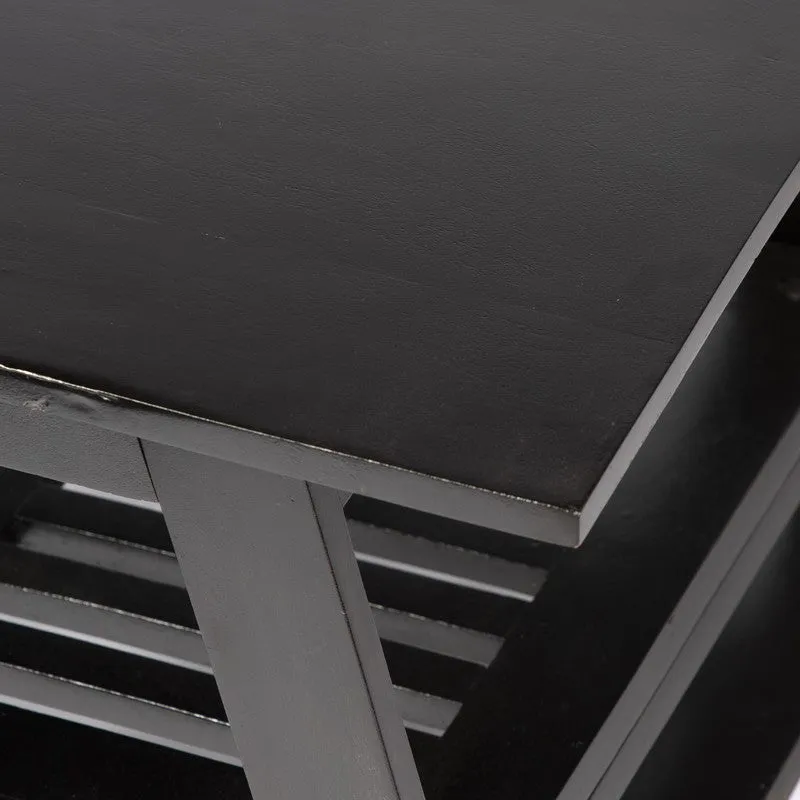 Azvino Sheesham Wooden Center Table - Black media 6