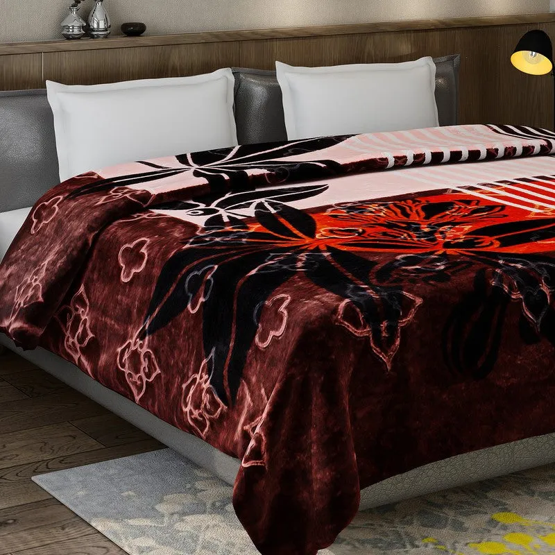 Monte Carlo Crimson Bloom Blanket - 950 GSM media 3