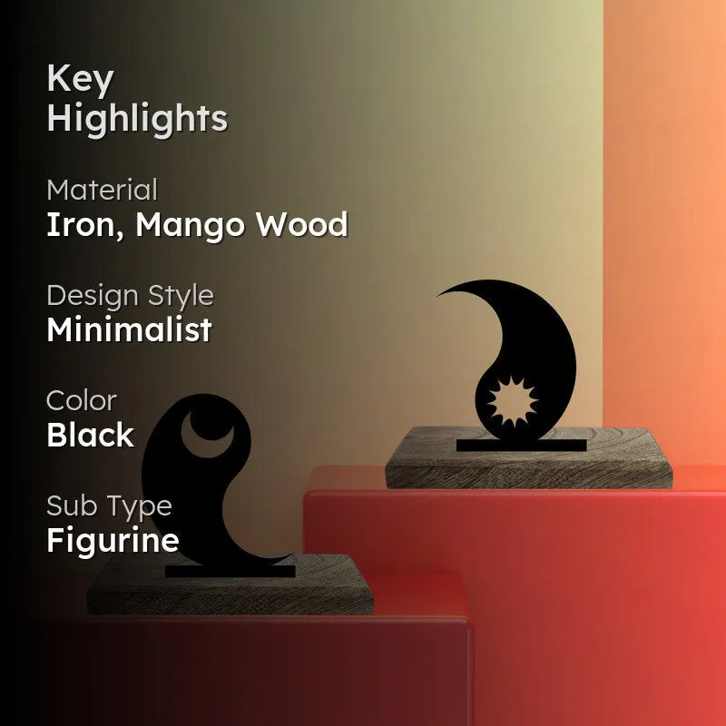Yin & Yang Showpiece - Set Of Two media 2