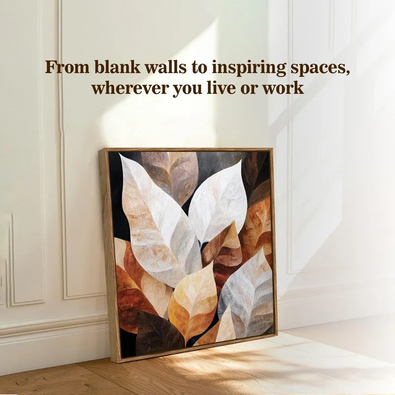 Wild Foliage Canvas Wall Art With Frame media 7