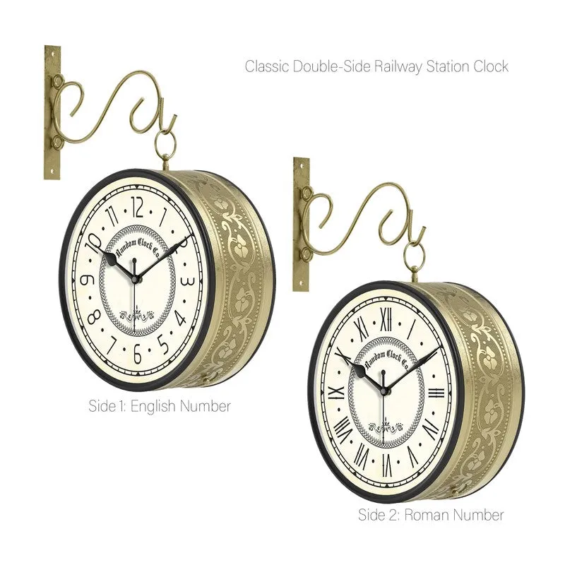 Oldspire Double Sided Wall Clock media 4