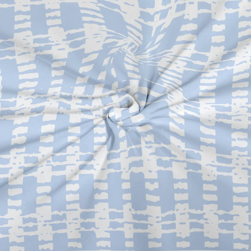 Flora Blues I Microfiber Microfiber Bedsheet - 150 GSM media 7