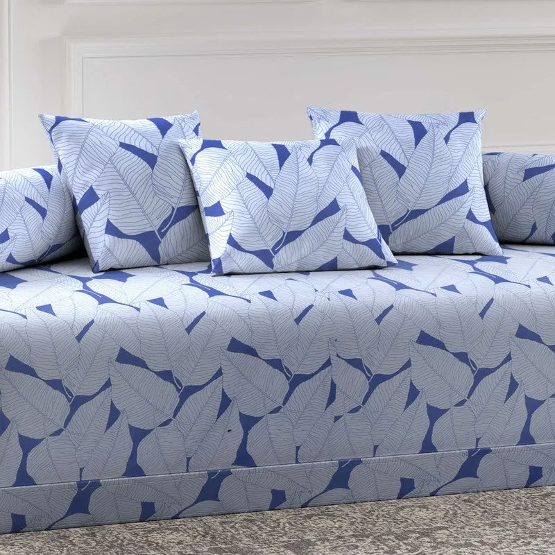 Breezae Printed Diwan Set - Six Piece Set media 4