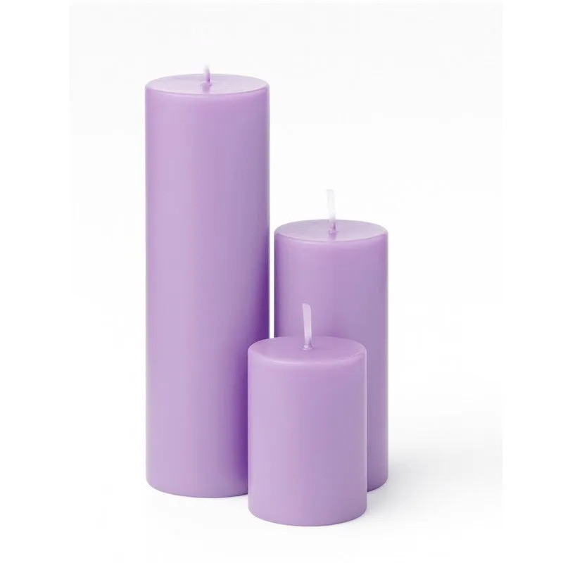 GlowHaven Premium Decorative Candle (Purple) - Set Of Three media 6