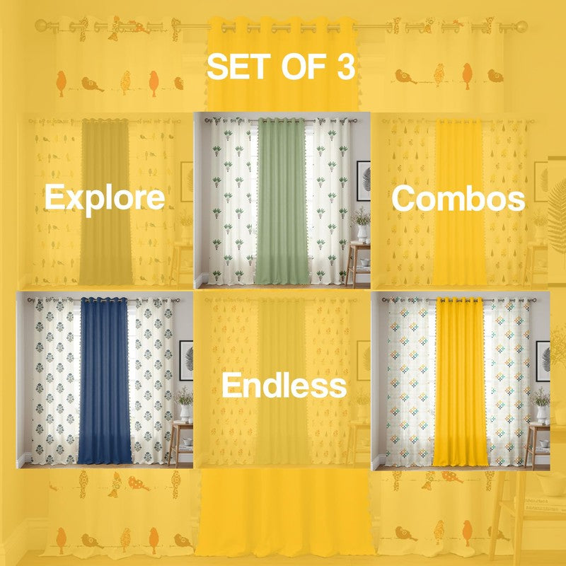 Urban Space Humming Bird Curtains - Set Of Three media 6