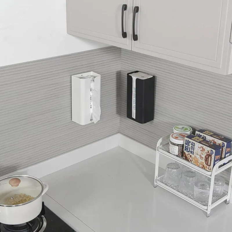 Firro Carbon Steel Wall-Mounted Tissue Box - White media 5