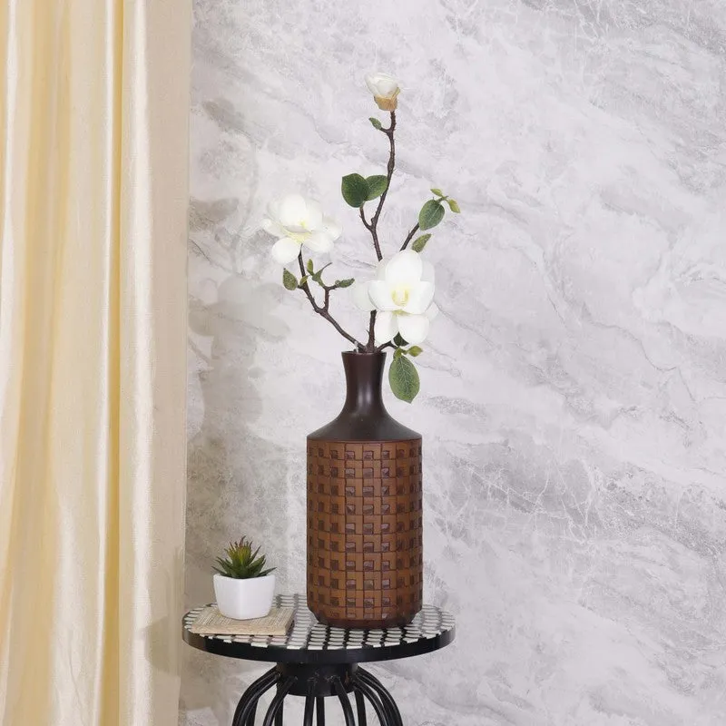 Elegant Magnolia Flower Stick For Modern Spaces - White media 1
