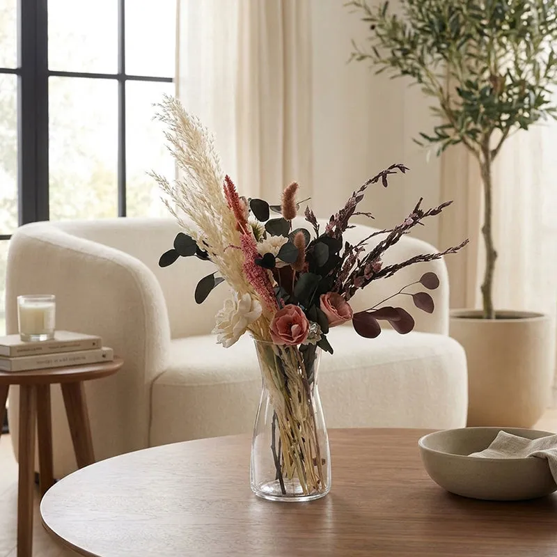 Abigail Solawood Floral Bunch In Glass Pot media 1