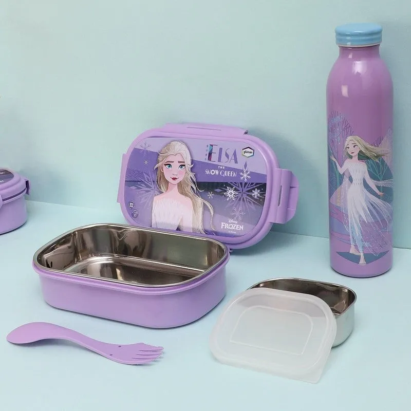 Belle Frozen Lunch Box 700 ML With 600 ML Water Bottle - Two Piece Set - Two Piece Set media 5