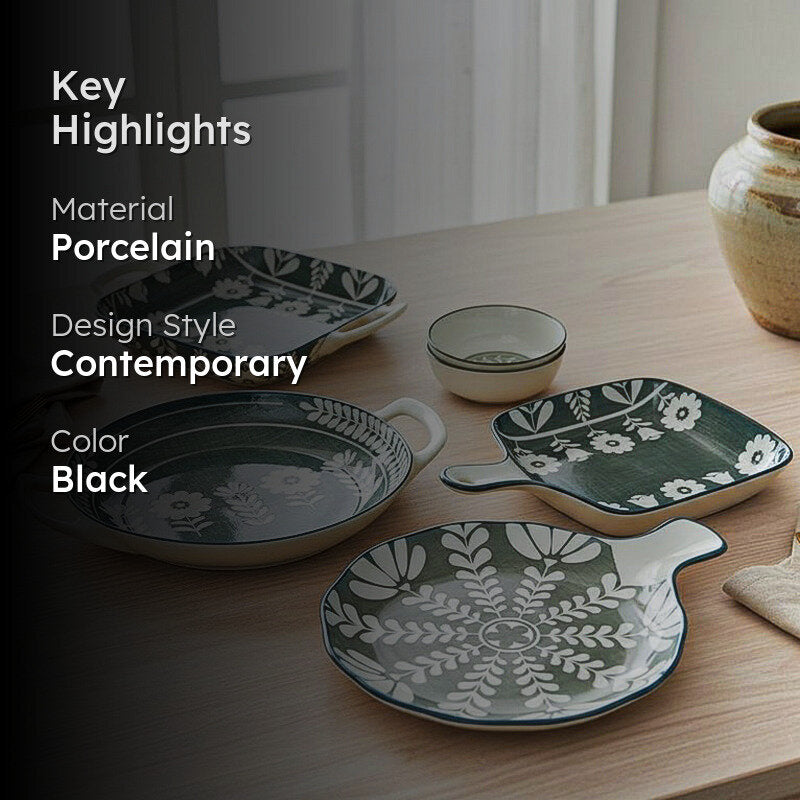 Rana Floral Porcelain Serving Set - Six Piece Set media 2