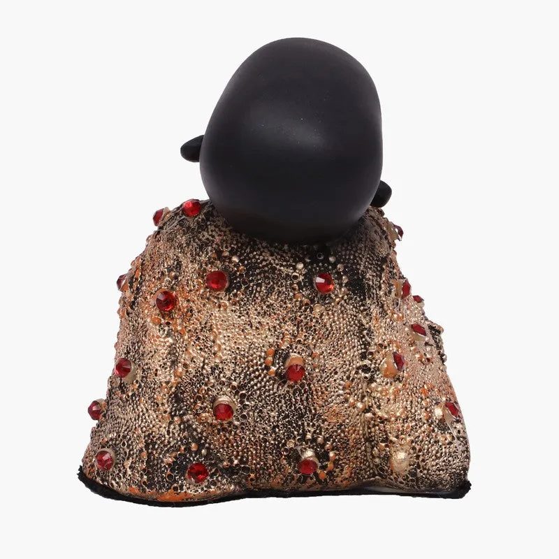 Serenity Laughing Buddha Showpiece - Black media 6