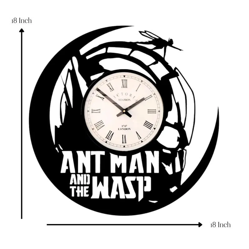 Ant Man Steel Analog Wall Clock - Black media 7