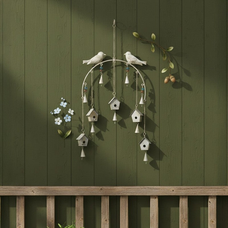 Eternal Aum Windchimes - White media 4