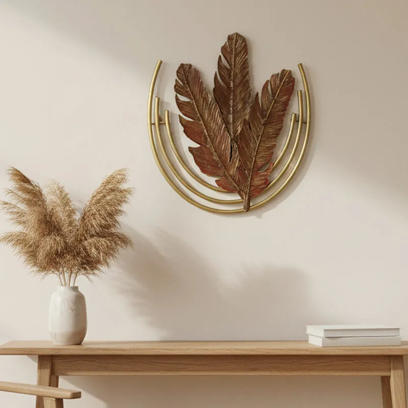 Lara Feather Metal Wall Accent media 1