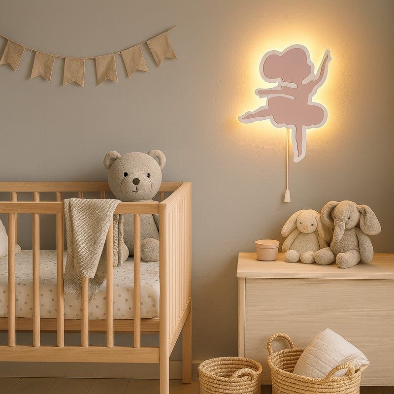 Twinkle Ballerina Battery Operated MDF Wall Lamp media 5