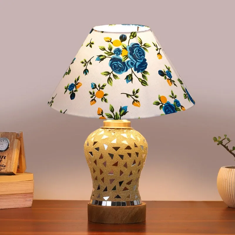 Liora Fleur Wooden Table Lamp - Multicolor media 3
