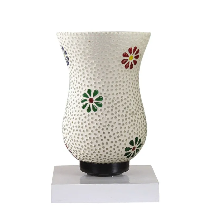 Luxyn Mosaic Glass Table Lamp With Wooden Base - Multicolor media 5