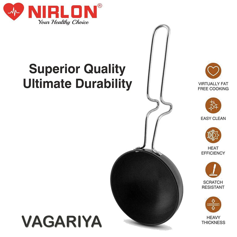 Nirlon Hard Anodized Tadka Pan - 300 ML image 6