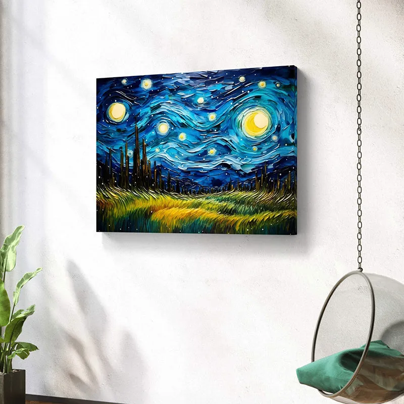 Starry Nights Of Van Gogh Wall Art media 3