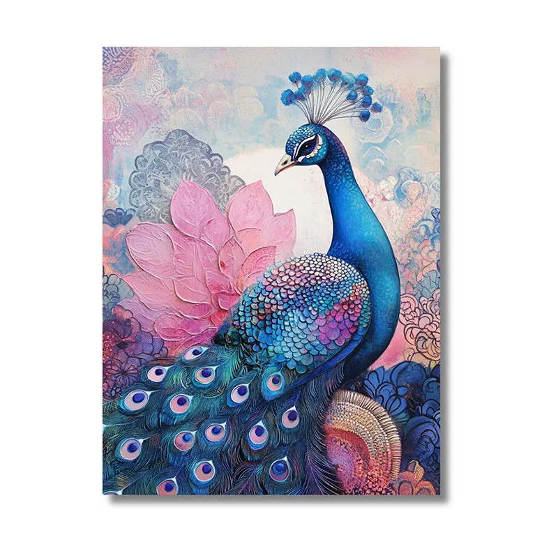 Peacock Psy Wall Painting media 3