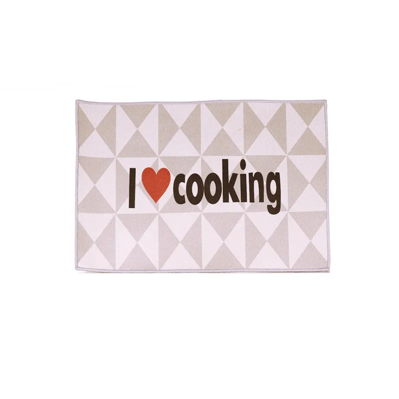 I Love Cooking Kitchen Nylon Runner Rug - Set Of Two media 6