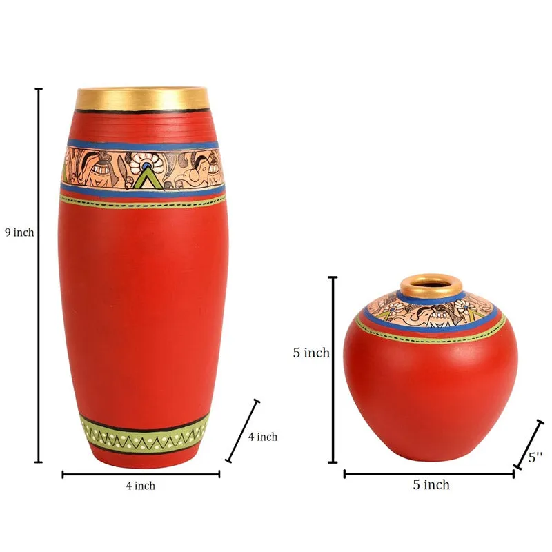 Bhavya Terracotta Vase - Set of Two media 6