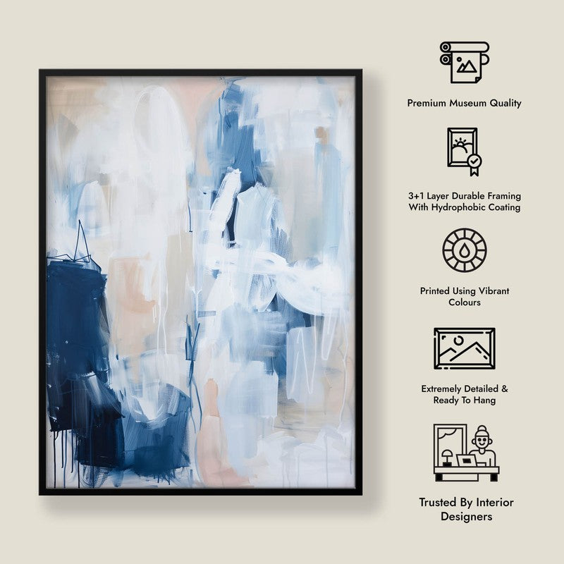 Meridian Flux Framed Canvas Wall Painting media 7