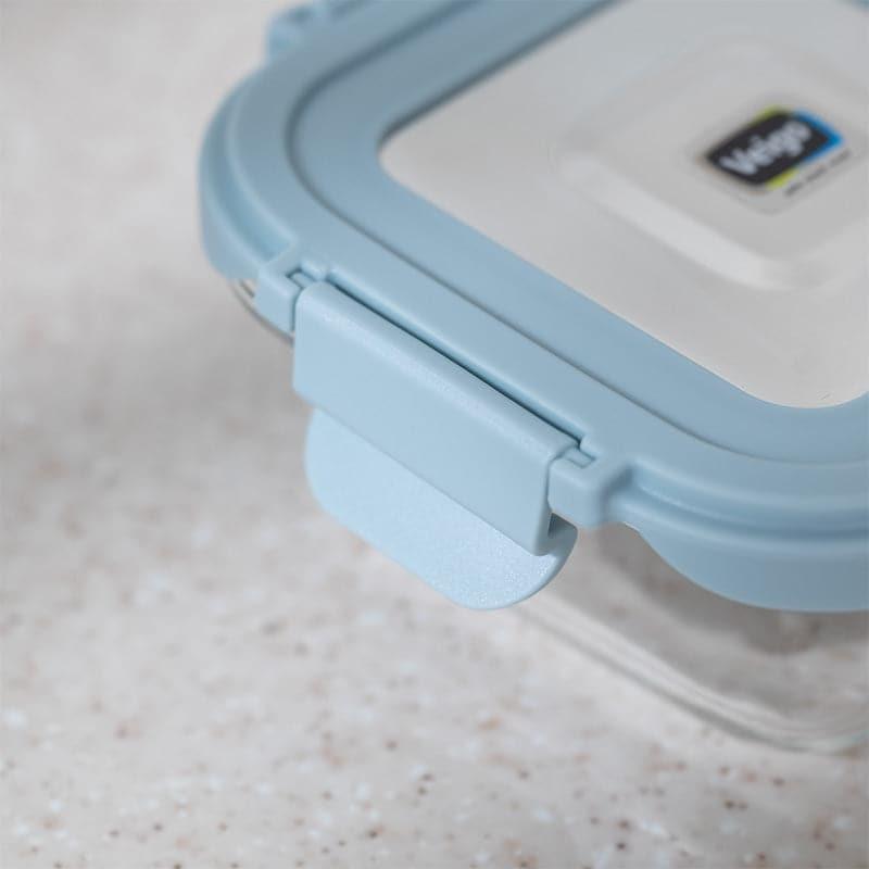 Timo Glass Lunch Box (Blue) - 320 ML media 4