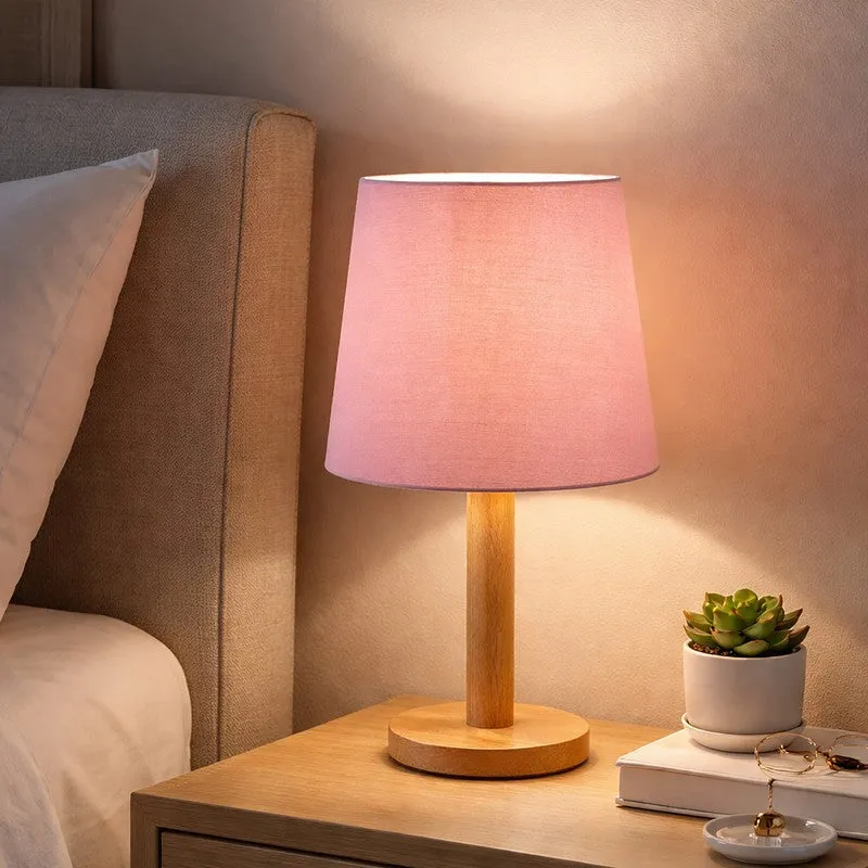 SolidGlow Wooden Table Lamp - Pink media 3