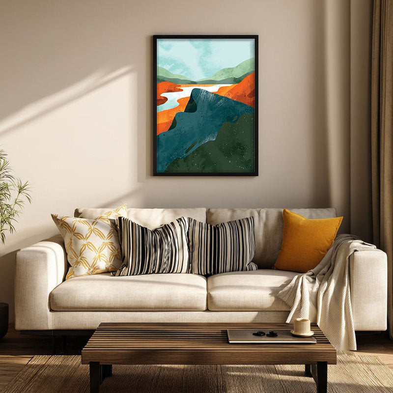 Ethereal Bliss Archival Canvas Wall Art - Black Frame