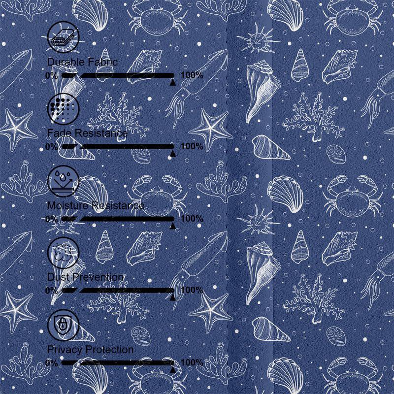 Sea Side Triple Pinch Pleat Short Width Curtain media 5