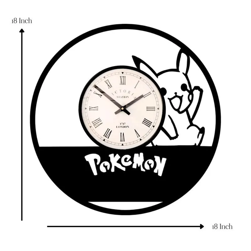 Pokemon Steel Analog Wall Clock - Black media 7
