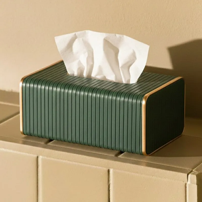 AarviDecor Urban Edge  Faux Leather Tissue Holder media 4