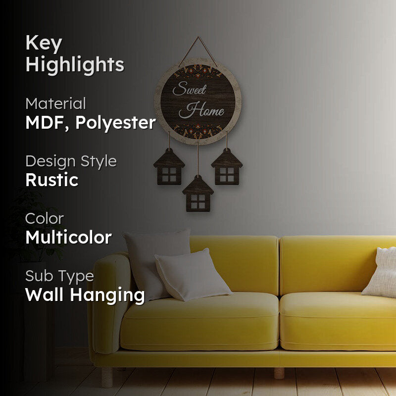 Sweet Homes I Polyester & MDF Wall Hanging media 2