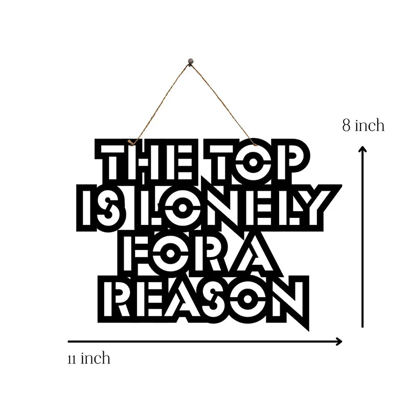 The Top Is Lonely Mild Steel Wall Accent media 5