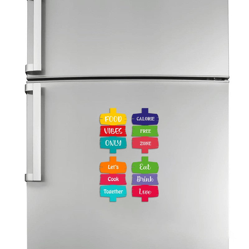 Kitchen Vibes Only Fridge Magnets - Set Of Four media 4