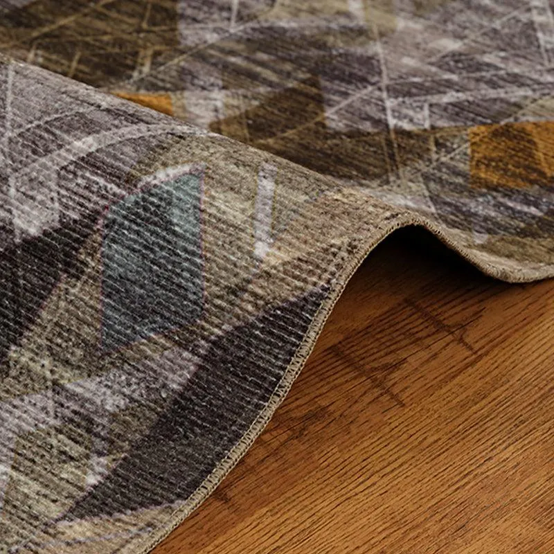 Close-up of the carpet edge with flat woven surface